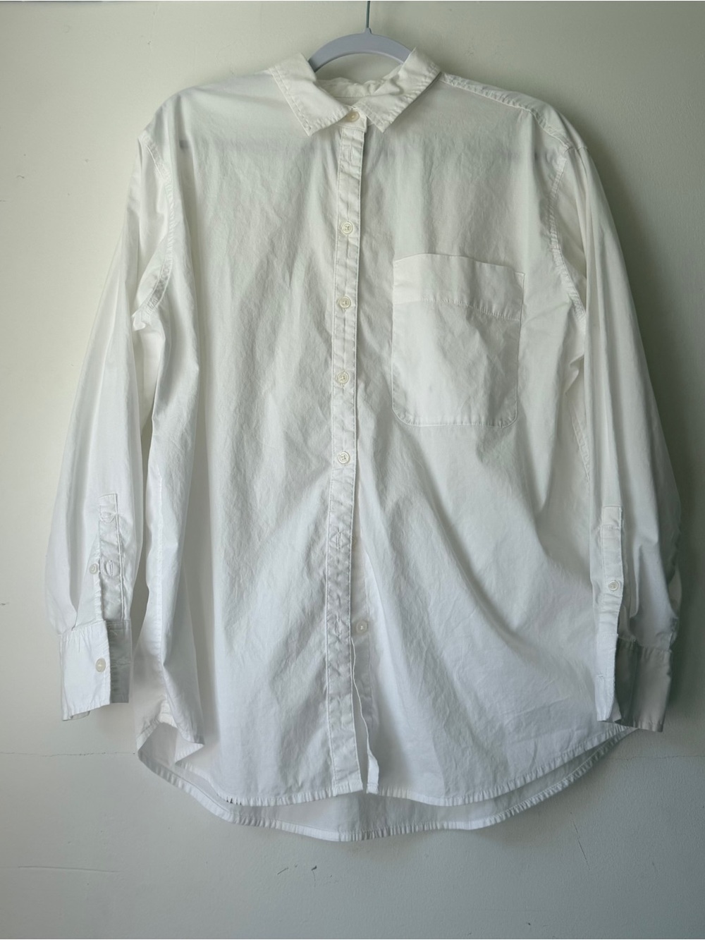 a new day M White Button-Down Dress Shirt Oversized